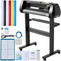 Vinyl Cutter Machine, Upgraded 28 Inch Paper Feed Cutting Plotter Bundle, Adjustable Force & Speed Vinyl Printer with Powerful Stepper Motors, Signmaster Software Compatible with Windows System
