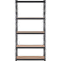 Storage Shelving Unit, 5-Tier Adjustable, 2000 lbs Capacity, Heavy Duty Garage Shelves Metal Organizer Utility Rack, Black, 36" L x 18" W x 72" H for Kitchen Pantry Basement Bathroom Laundry
