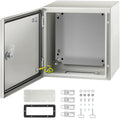 NEMA Steel Enclosure, 12 x 12 x 8'' NEMA 4X Steel Electrical Box, IP66 Waterproof & Dustproof, Outdoor/Indoor Electrical Junction Box, with Mounting Plate
