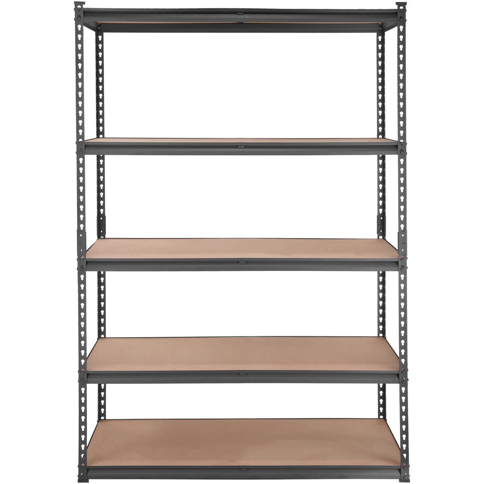 Storage Shelving Unit, 5-Tier Adjustable, 2000 lbs Capacity, Heavy Duty Garage Shelves Metal Organizer Utility Rack, Black, 48" L x 24" W x 72" H for Kitchen Pantry Basement Bathroom Laundry