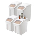 3.5Galx2 + 4.5Galx2 Ingredient Storage Container Airtight Kitchen Bin
