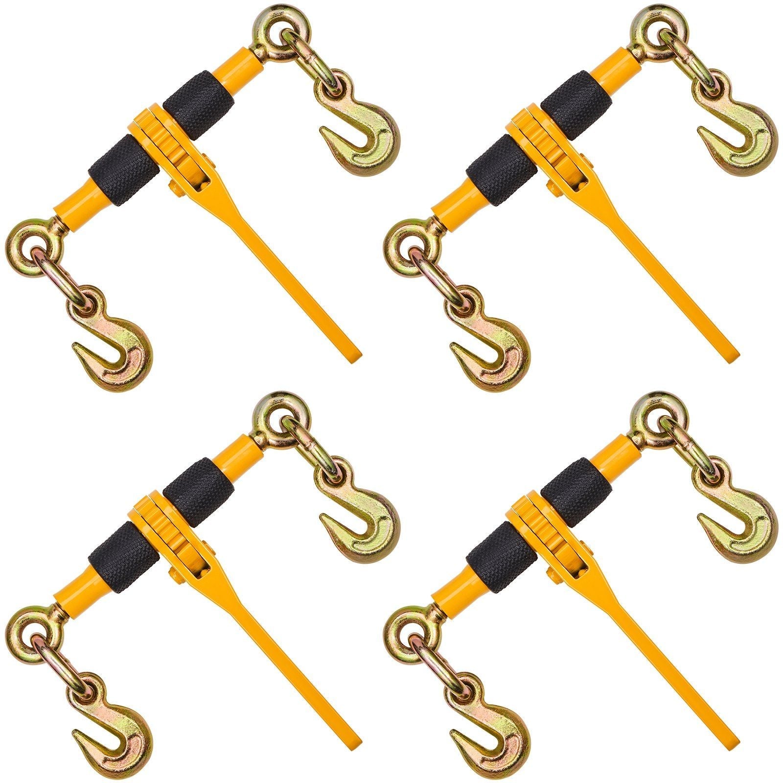 Chain Binder Ratchet Load Binder 1/4"-5/16" 2600 lbs for Tie Down 4 Pack