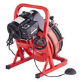 Drain Cleaner Machine Electric Drain Auger 50FT x 3/8 In Auto Feed