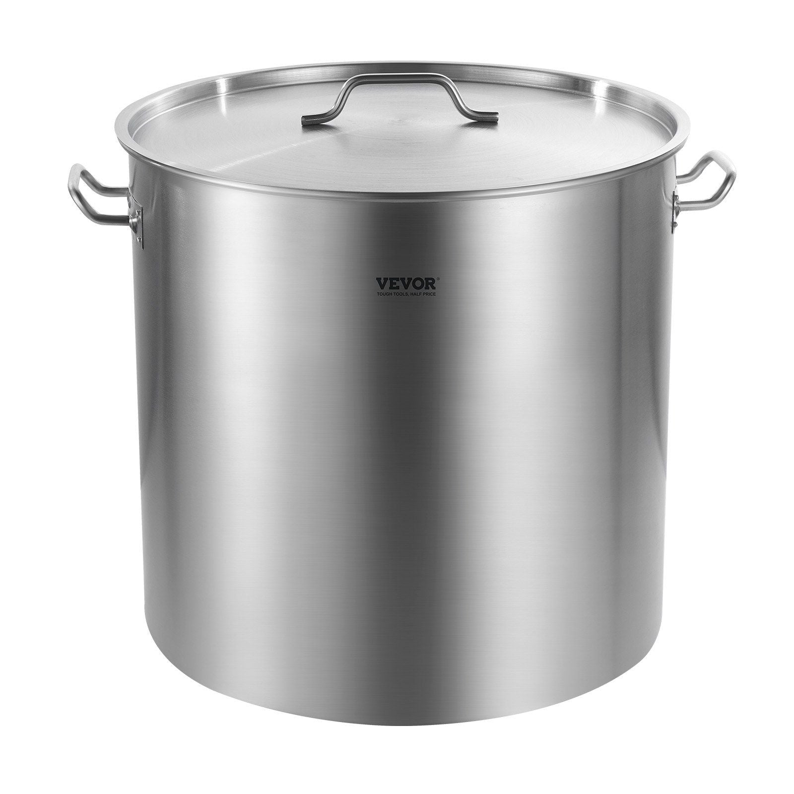 100QT Stainless Steel Stockpot Cooking Kitchen Sauce Pot with Basket Lid Handle
