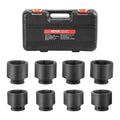 Axle Nut Impact Socket Set 3/4" Drive 6-Point 8PCS SAE Spindle Nut Socket