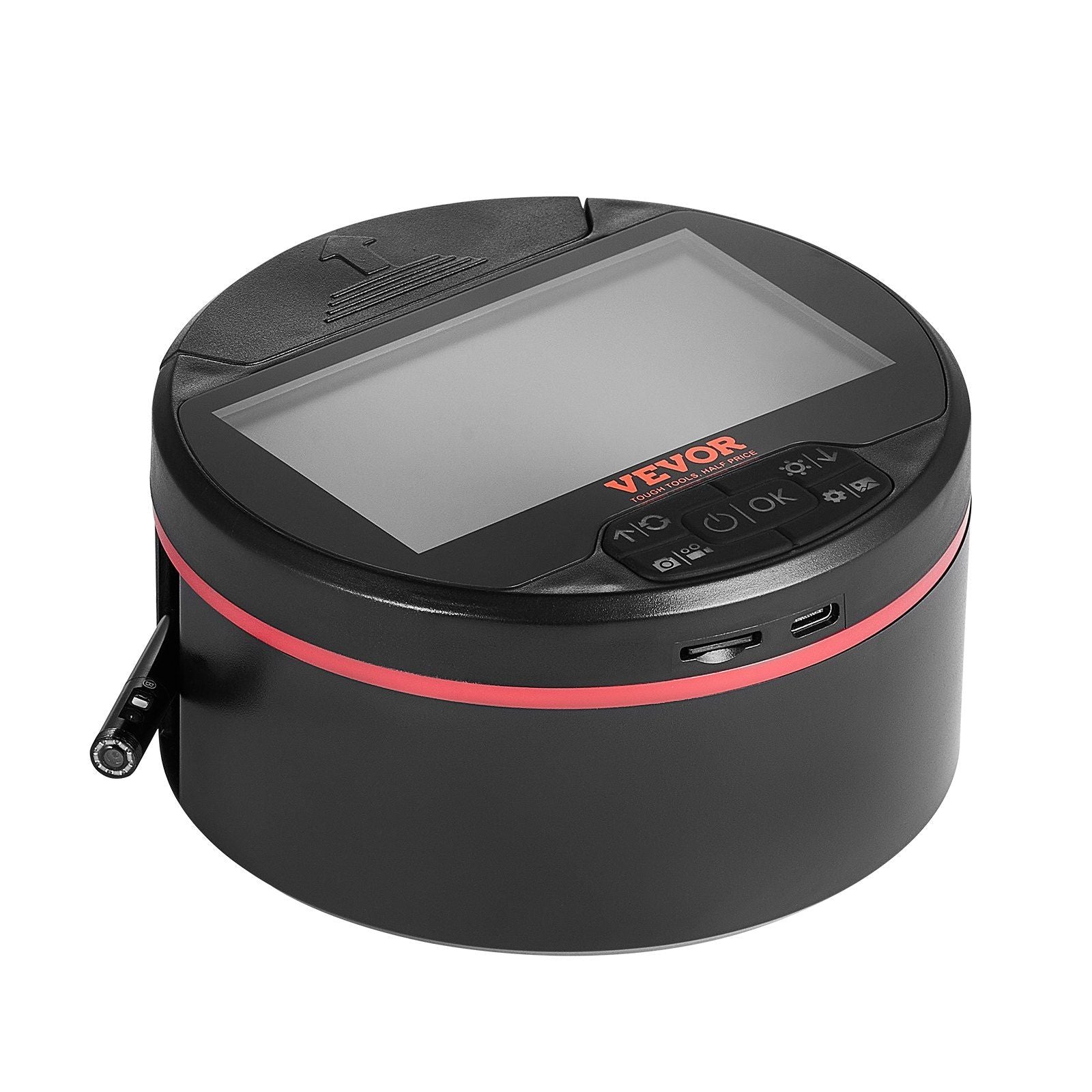 Borescope Triple Lens Endoscope Camera with 4.3" IPS Screen 8 + 2 Lights