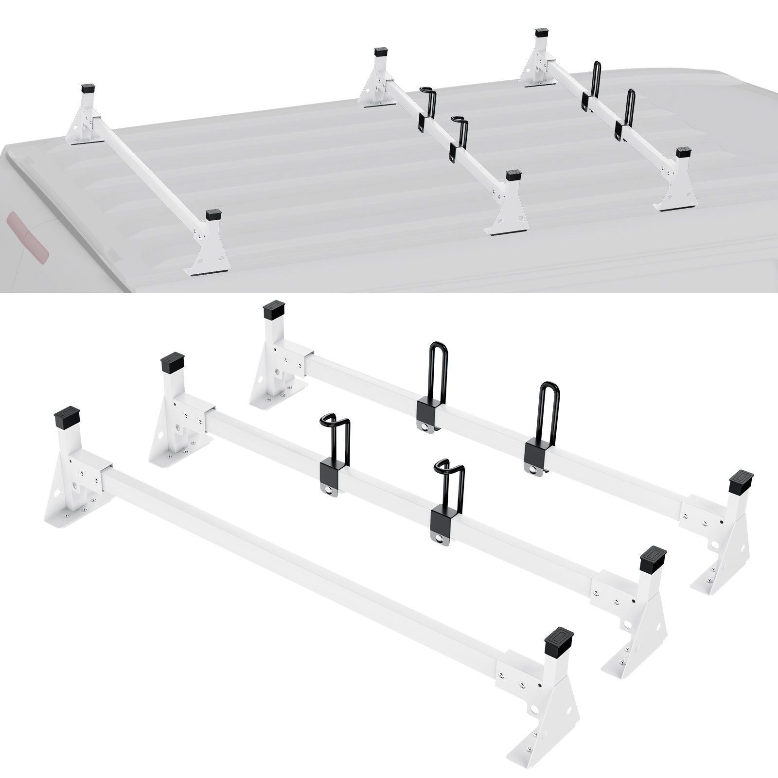 Trailer Ladder Rack Van Roof Rack for Ford Transit 150, 250, 350, 2015-2022