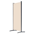 Room Divider, 4 Panel Room Divider, Folding Privacy Screen and Portable Partition Divider for Room Separation, Freestanding Room Partitions for Office, Bedroom, Living Room, Beige