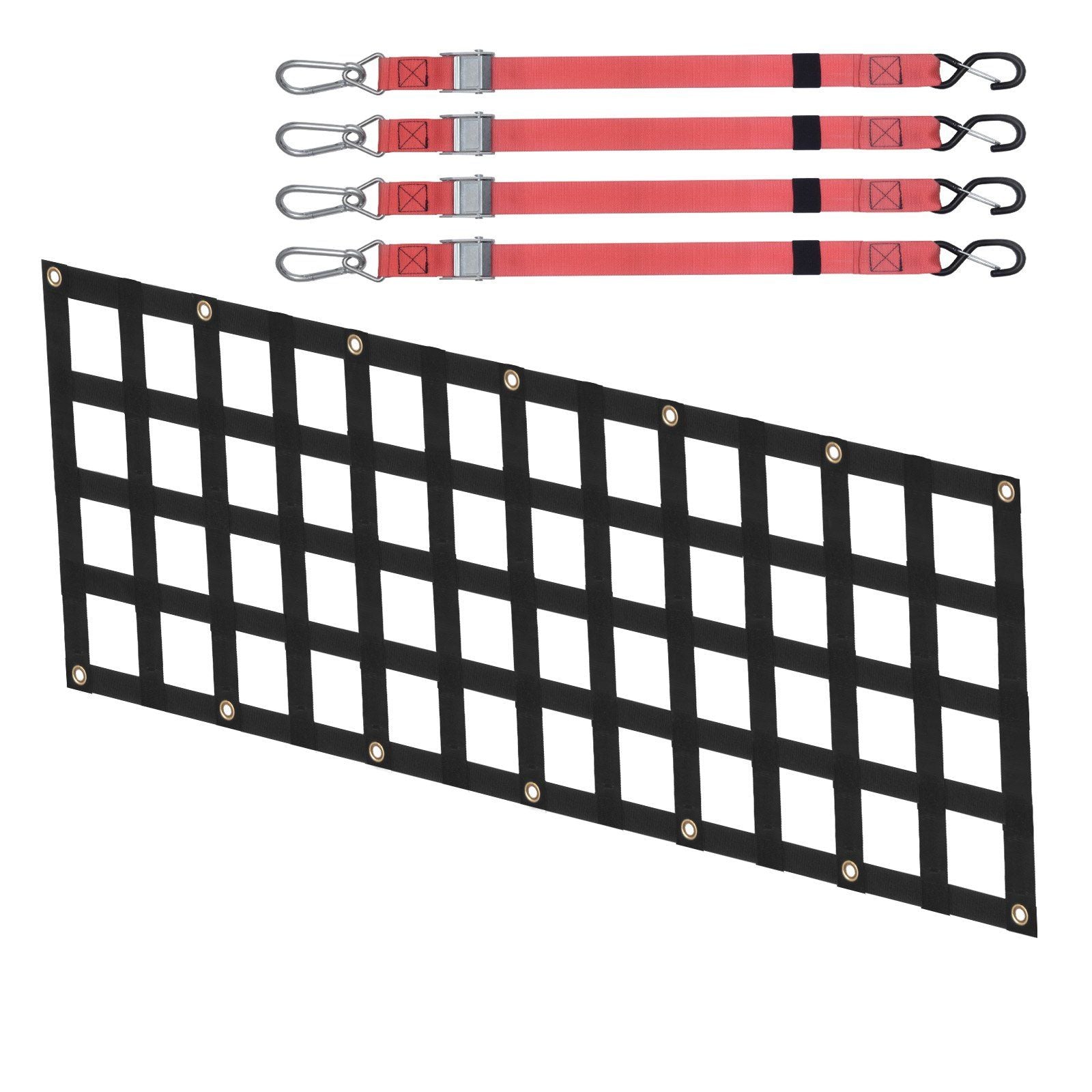 Tailgate Net Pickup Truck Tailgate Net 54" x 18" Adjustable for Trucks