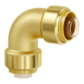 Pipe Fittings 1/2" 12PCS Brass Pipe Fittings Elbow Push-Fit for Air System