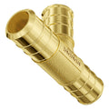 Pipe Fittings 3/4" 45PCS (Straight,Elbows,Tees) Brass Push-Fit for Air