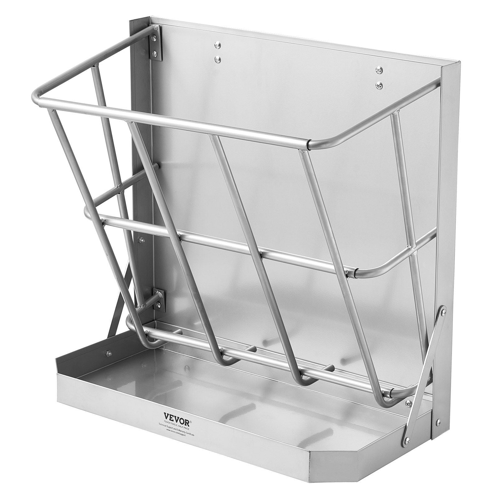 Wall Mounted Goat Hay Feeder 2 in 1 Hay and Grain Feeder 21 Gallons