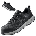 Steel Toe Shoes for Men US Size 9 Athletic Work Shoe Sneakers Black