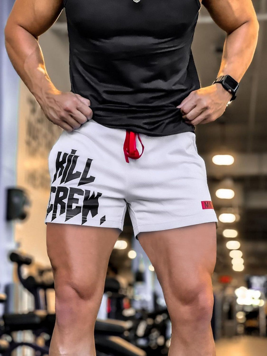 Men's Plus Size Drawstring Active Shorts