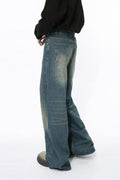 Men's Wide Leg Jeans with Pockets