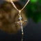 Two-Tone Cross Pendant Necklace