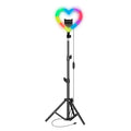 PRO Live Stream 10" Heart Ring Light with RGB (SC-2330RGB)
