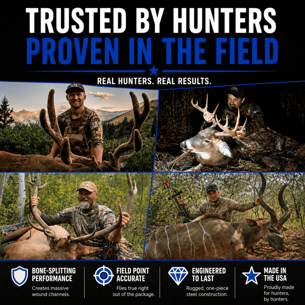 TOTA | 125 grain broadhead | 1-inch solid | fixed blade